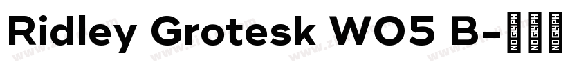 Ridley Grotesk W05 B字体转换 Ridley Grotesk W05 B字体转换